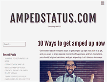 Tablet Screenshot of ampedstatus.com